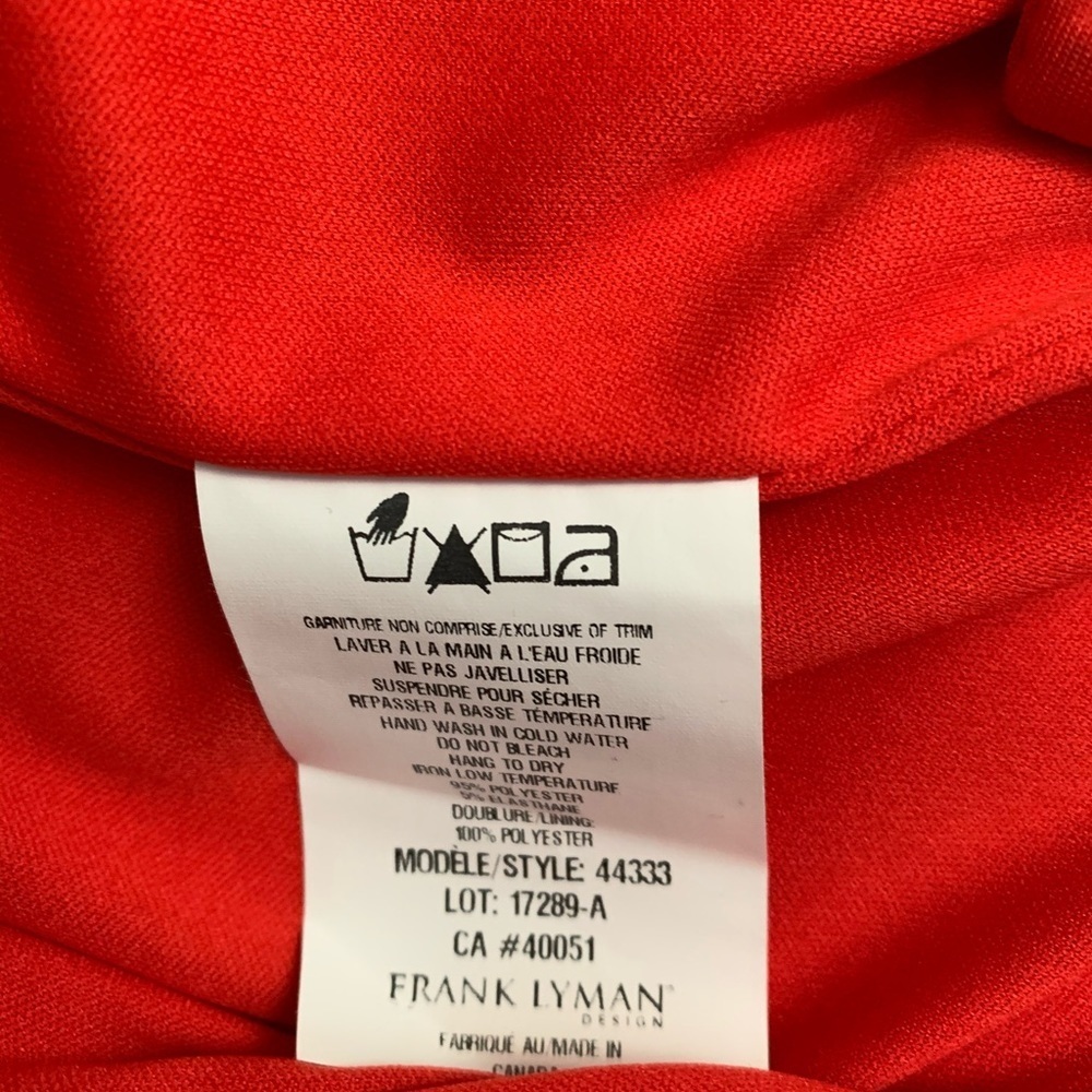 NWT Frank  Lyman Design Red Jacket - Picture 5 of 7